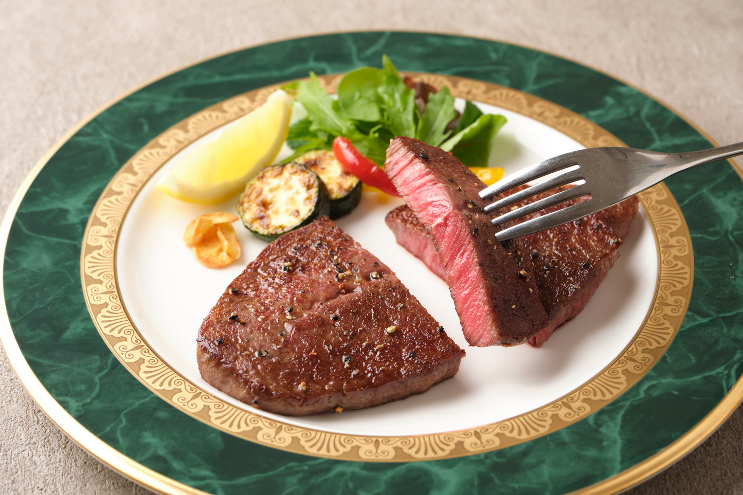 【長崎県 高田牧場】雲仙あか牛 ミスジ ステーキ 2枚入(約300g)